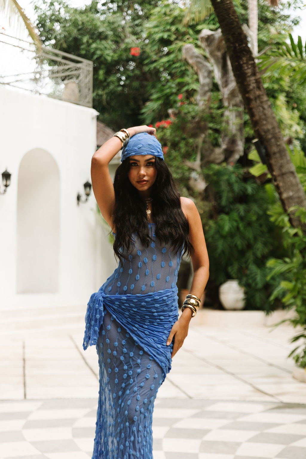 Amalfi Dress — Amalfi Blue