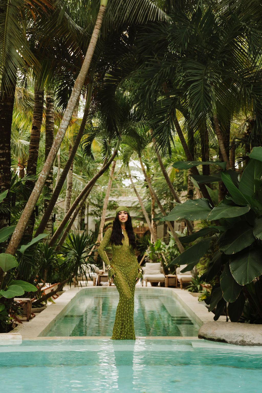 Capri Dress — Positano Olive